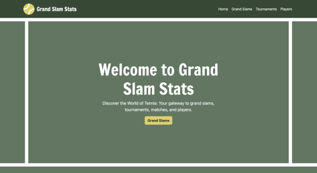 A preview of a tennis website.